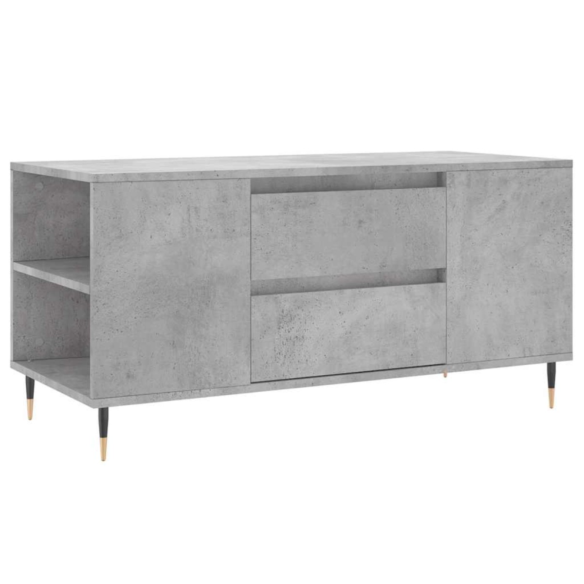 vidaXL Τραπεζάκι Σαλονιού Γκρι Σκυροδεμ. 102x44,5x50 εκ. Επεξεργ. Ξύλο