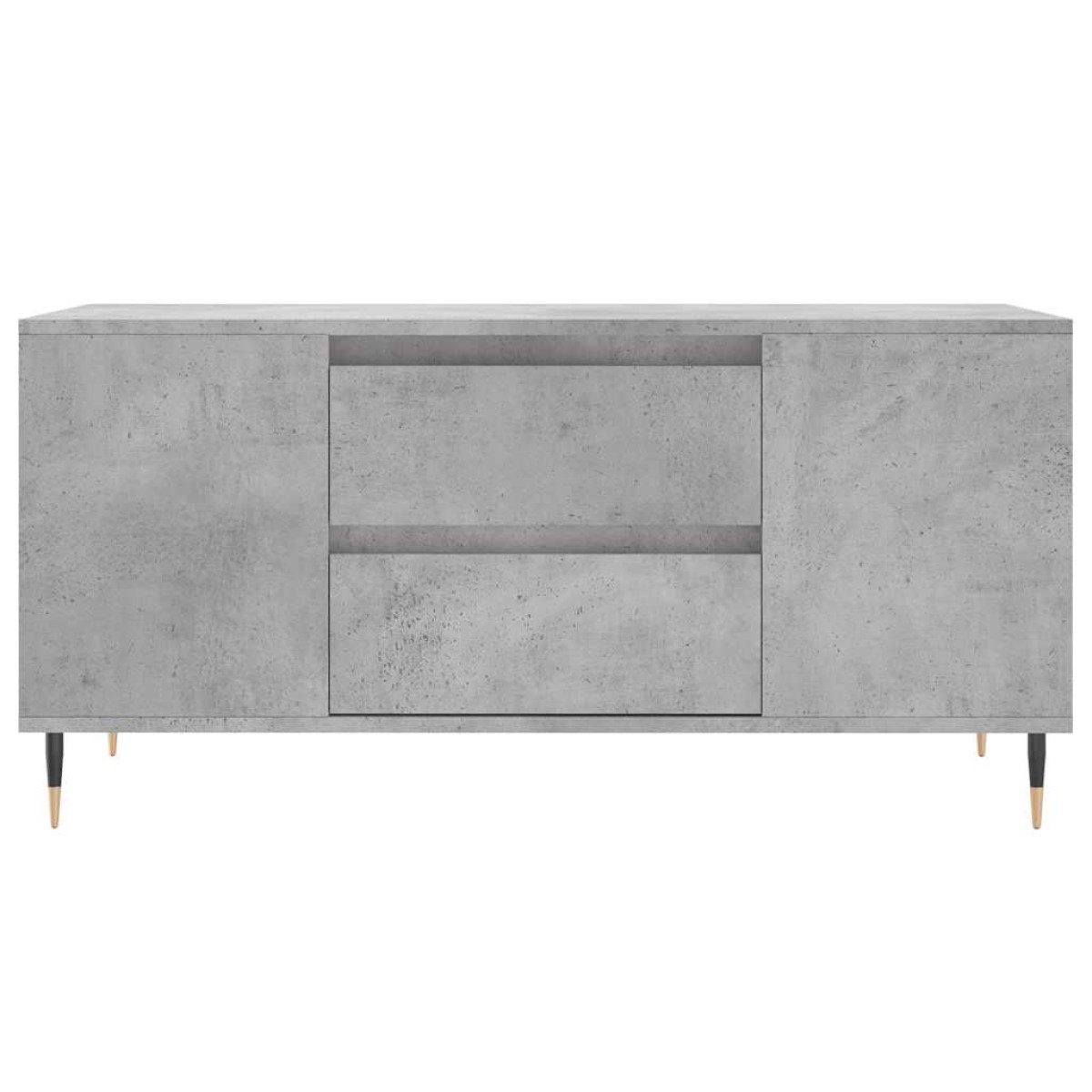 vidaXL Τραπεζάκι Σαλονιού Γκρι Σκυροδεμ. 102x44,5x50 εκ. Επεξεργ. Ξύλο