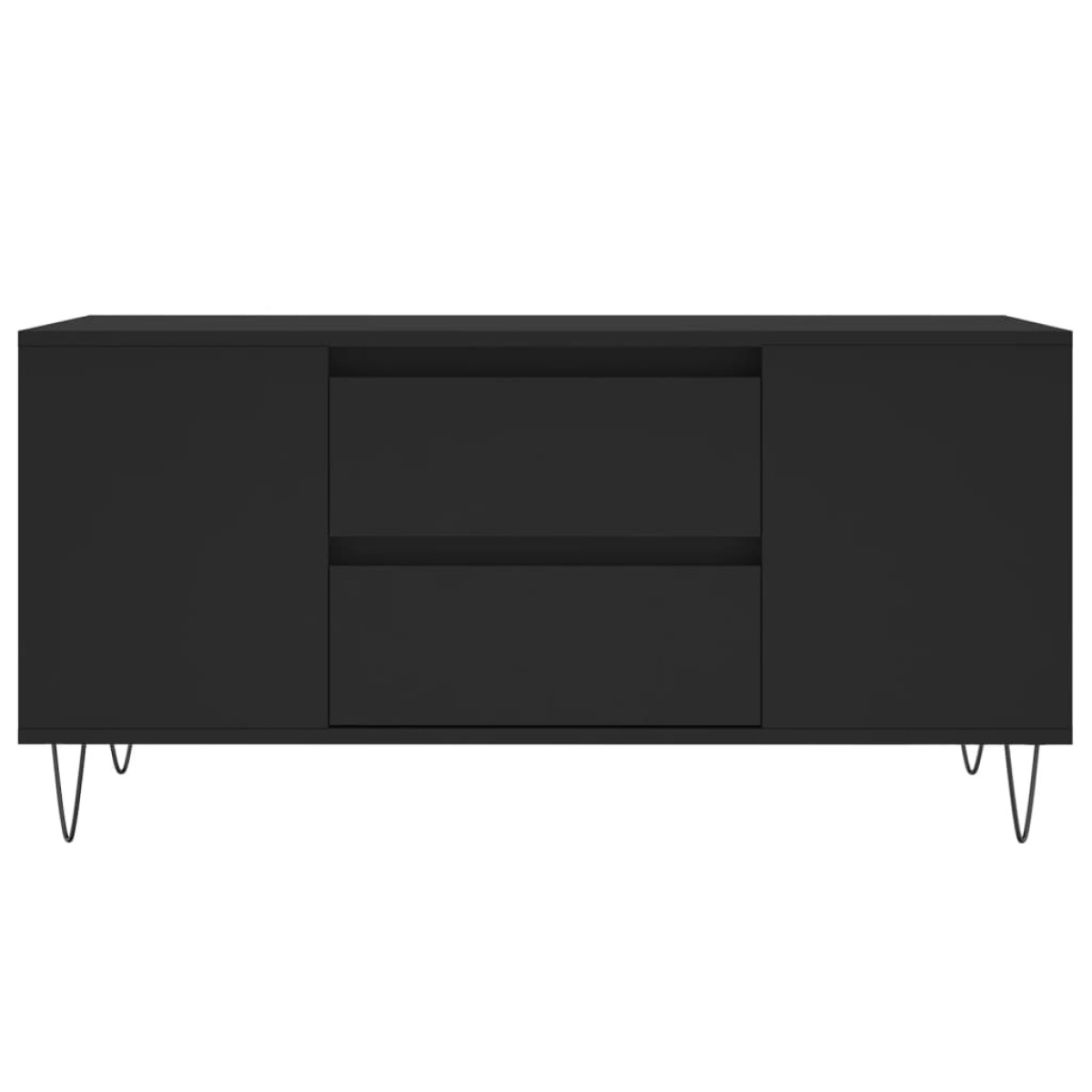 vidaXL Τραπεζάκι Σαλονιού Μαύρο 102x44,5x50 εκ. από Επεξεργασμένο Ξύλο