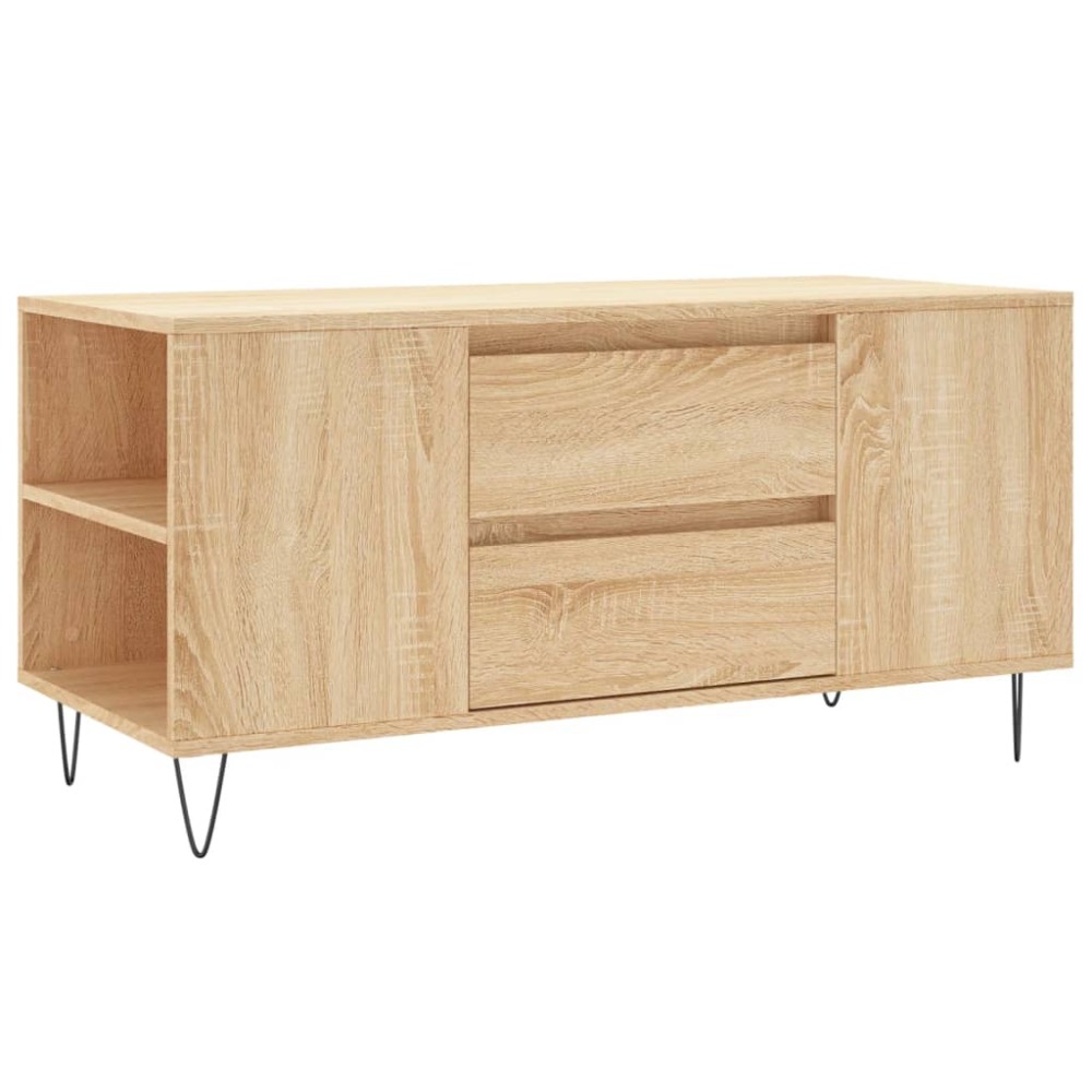 vidaXL Τραπεζάκι Σαλονιού Sonoma Δρυς 102x44,5x50 εκ. Επεξεργ. Ξύλο