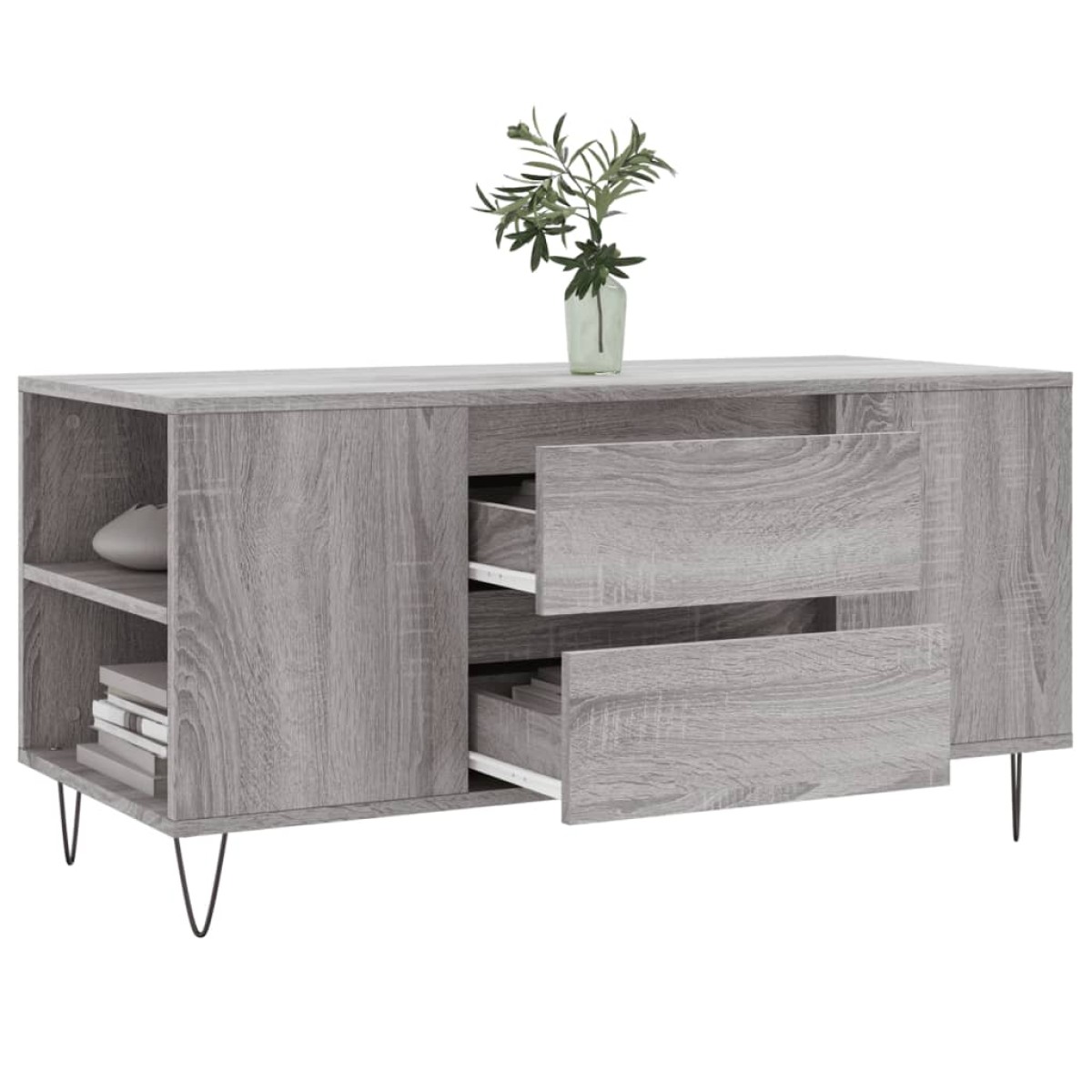 vidaXL Τραπεζάκι Σαλονιού Γκρι Sonoma 102x44,5x50 εκ.