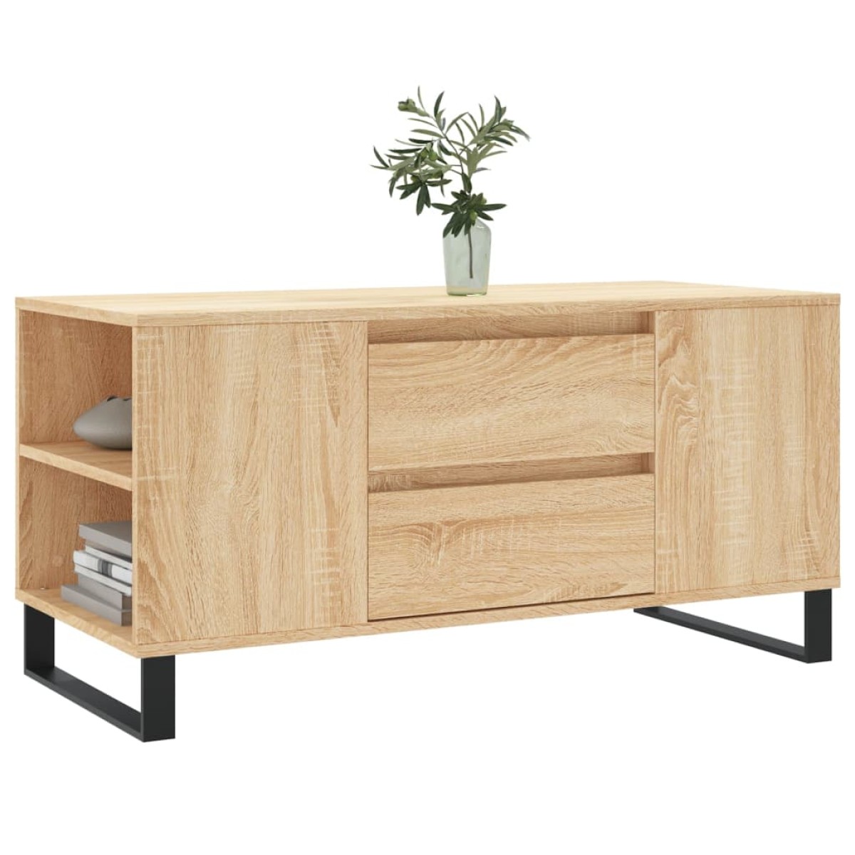 vidaXL Τραπεζάκι Σαλονιού Sonoma Δρυς 102x44,5x50 εκ. Επεξεργ. Ξύλο