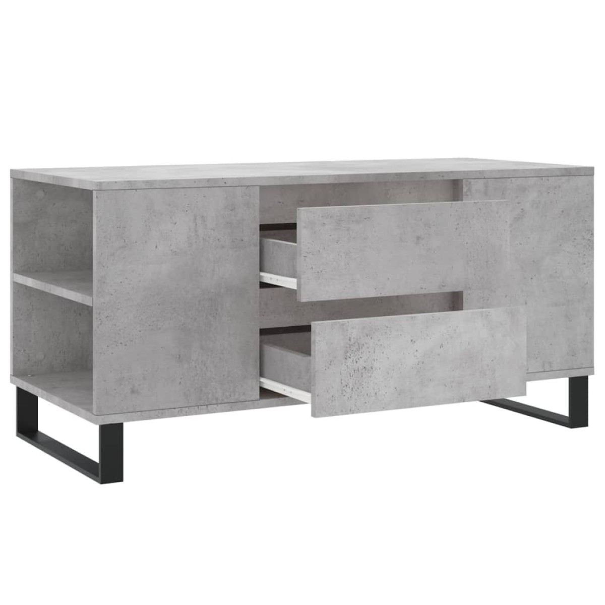 vidaXL Τραπεζάκι Σαλονιού Γκρι Σκυροδεμ. 102x44,5x50 εκ. Επεξεργ. Ξύλο