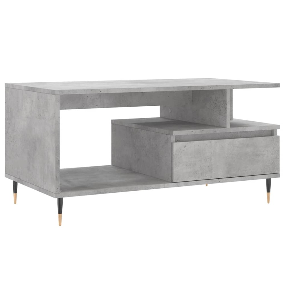 vidaXL Τραπεζάκι Σαλονιού Γκρι Σκυρ. 90x49x45 εκ. Επεξεργασμένο Ξύλο