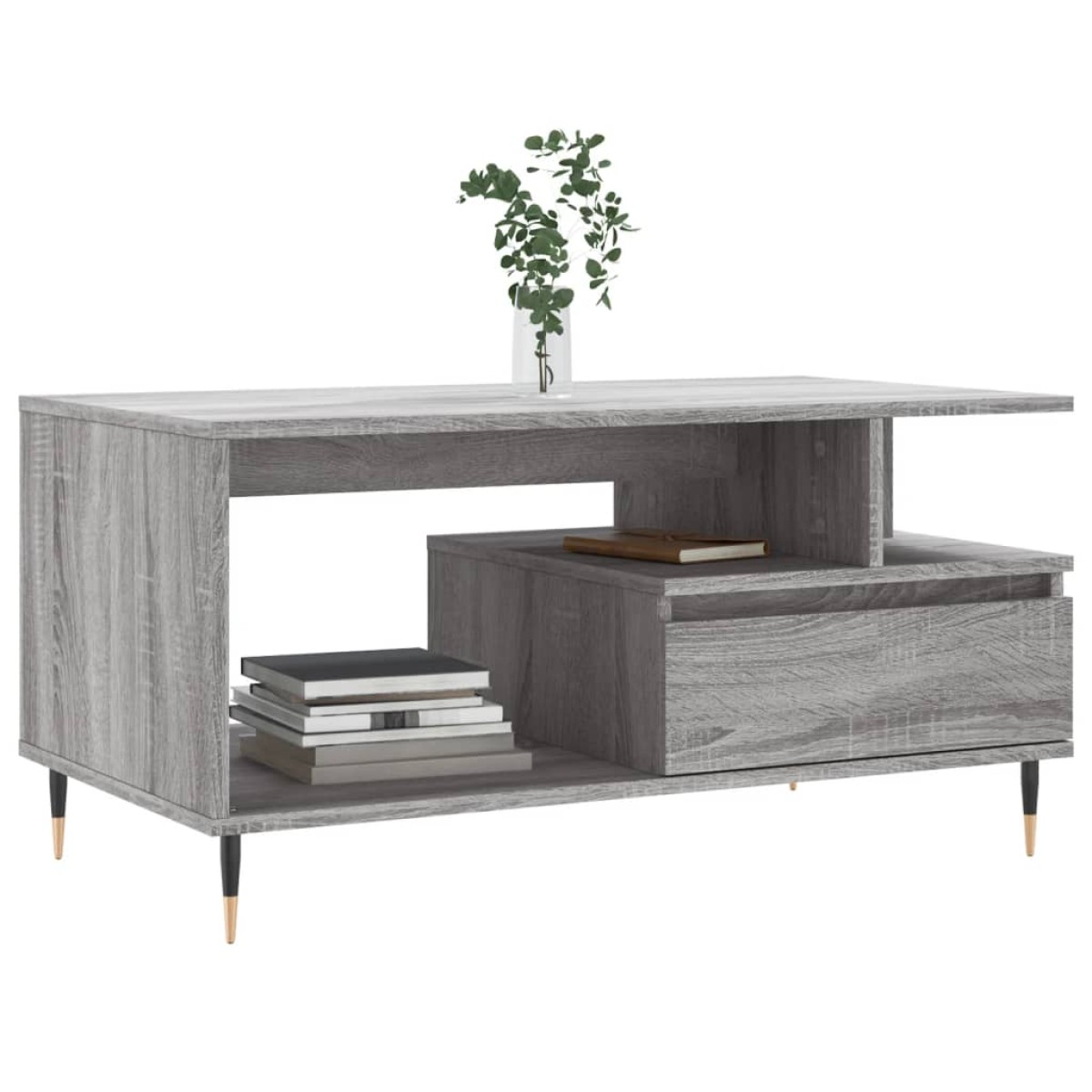 vidaXL Τραπεζάκι Σαλονιού Γκρι Sonoma 90x49x45 εκ.Επεξεργασμένο Ξύλο