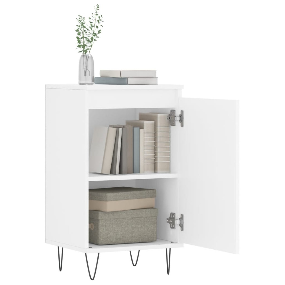vidaXL Ντουλάπια 2 τεμ. Λευκά 40 x 35 x 70 εκ. από Επεξεργασμένο Ξύλο