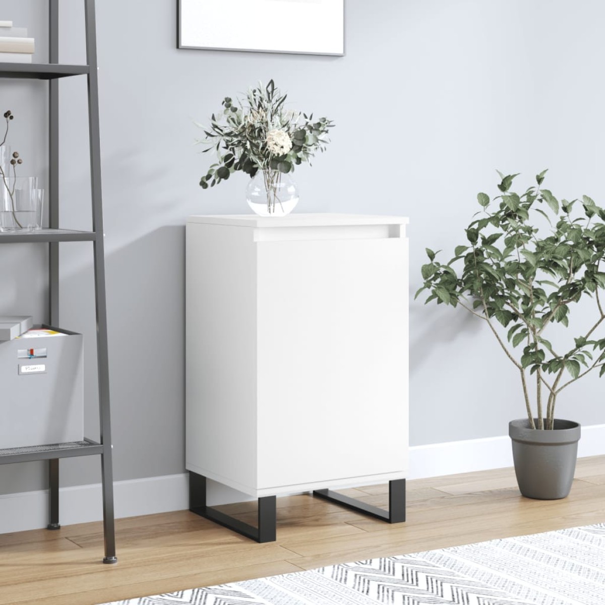 vidaXL Συρταριέρα Λευκή 40 x 35 x 70 εκ. από Επεξεργασμένο Ξύλο