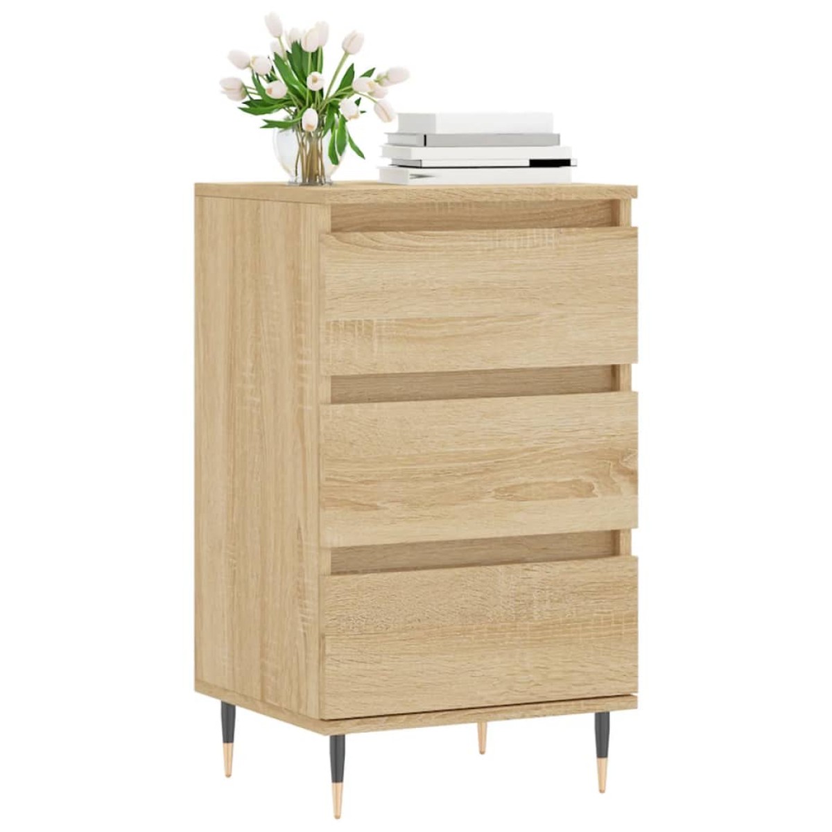 vidaXL Συρταριέρα Sonoma Δρυς 40 x 35 x 70 εκ. από Επεξεργασμένο Ξύλο