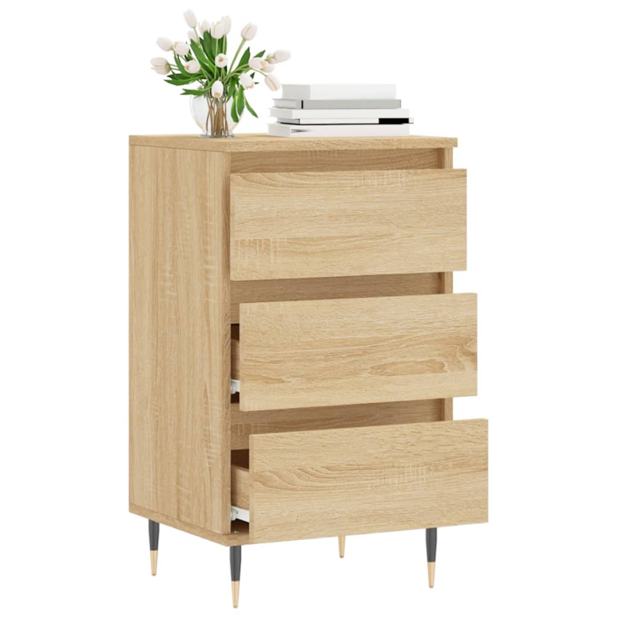 vidaXL Συρταριέρα Sonoma Δρυς 40 x 35 x 70 εκ. από Επεξεργασμένο Ξύλο