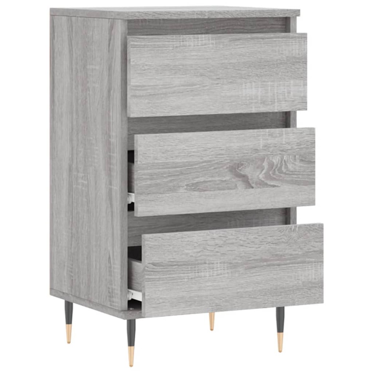 vidaXL Συρταριέρα Γκρι Sonoma 40 x 35 x 70 εκ. από Επεξεργασμένο Ξύλο