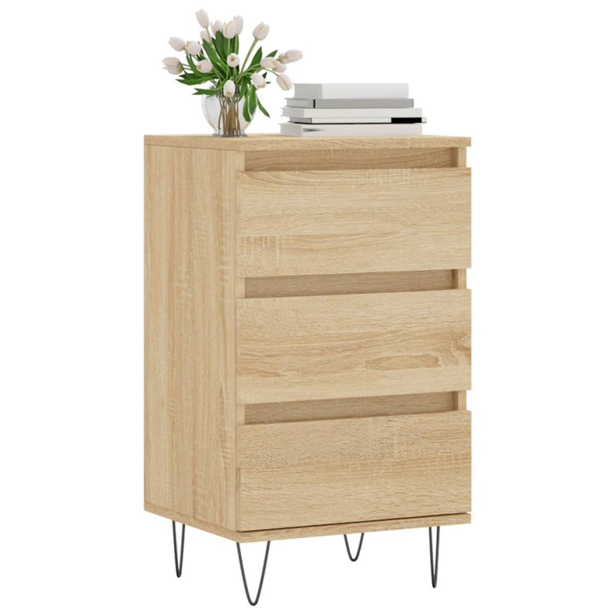 vidaXL Συρταριέρα Sonoma Δρυς 40 x 35 x 70 εκ. από Επεξεργασμένο Ξύλο