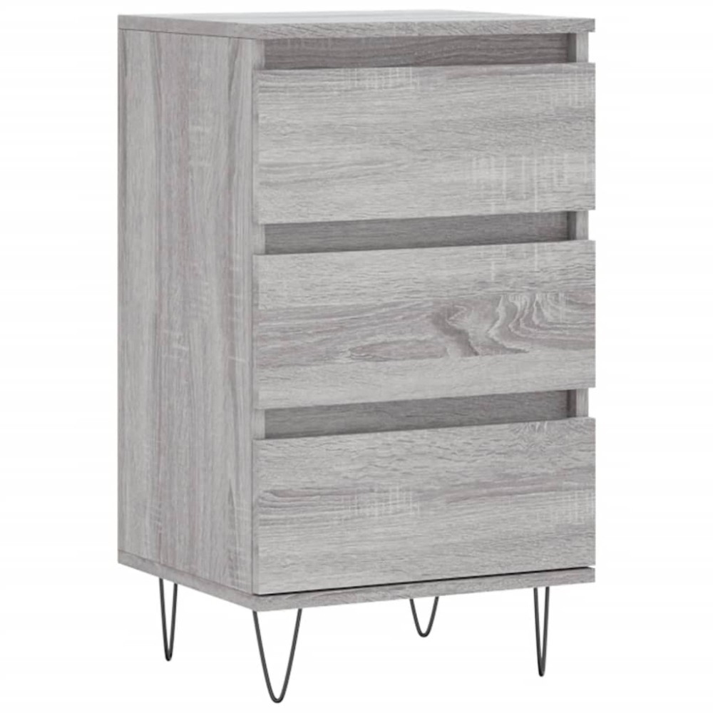 vidaXL Συρταριέρα Γκρι Sonoma 40 x 35 x 70 εκ. από Επεξεργασμένο Ξύλο