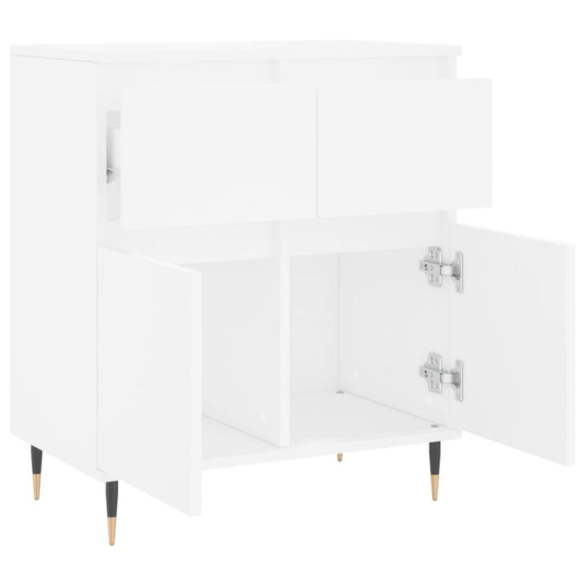 vidaXL Συρταριέρα Λευκή 60 x 35 x 70 εκ. από Επεξεργασμένο Ξύλο