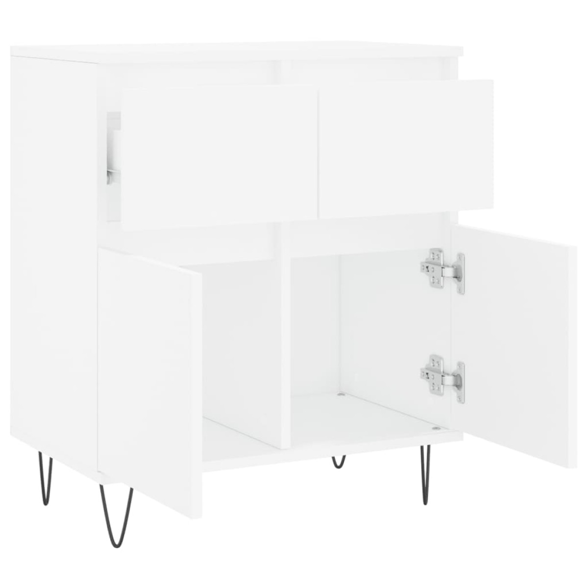 vidaXL Συρταριέρα Λευκή 60 x 35 x 70 εκ. από Επεξεργασμένο Ξύλο