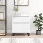 vidaXL Συρταριέρα Λευκή 60 x 35 x 70 εκ. από Επεξεργασμένο Ξύλο