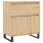 vidaXL Συρταριέρα Sonoma Δρυς 60x35x70 εκ. Επεξεργασμένο Ξύλο