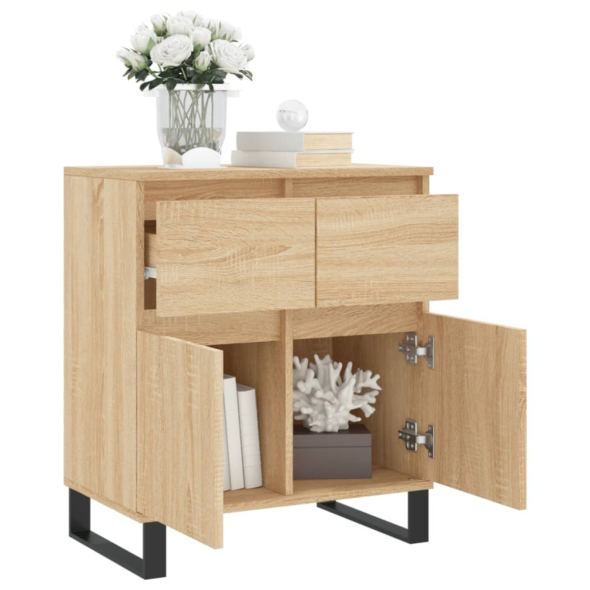 vidaXL Συρταριέρα Sonoma Δρυς 60x35x70 εκ. Επεξεργασμένο Ξύλο