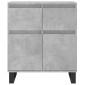 vidaXL Ντουλάπι Γκρι Σκυροδέματος 60x35x70 εκ. Επεξεργασμένο Ξύλο