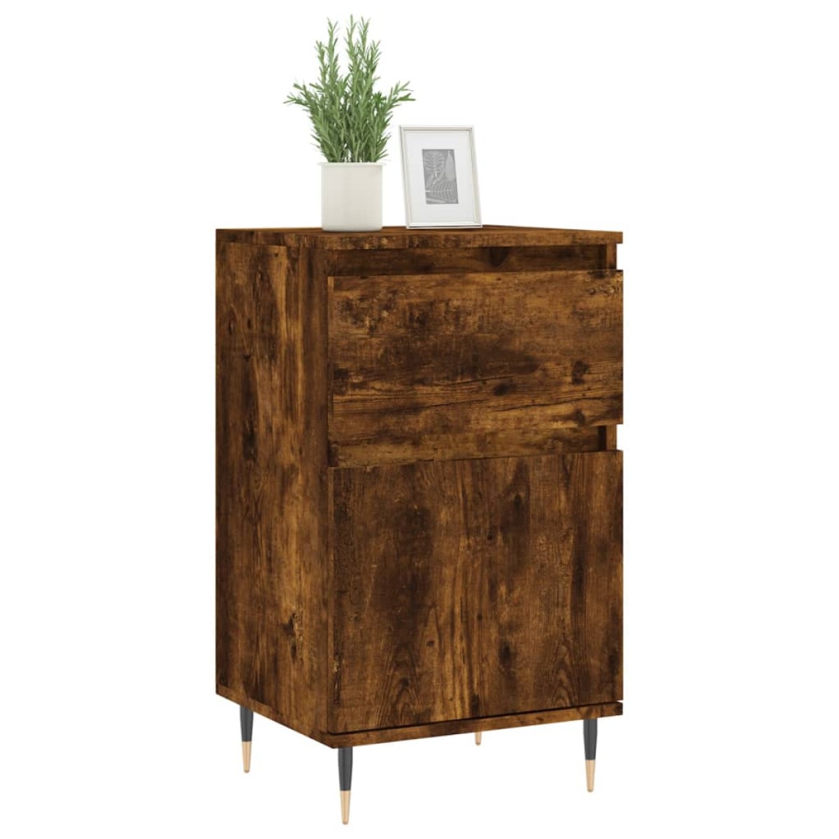 vidaXL Ντουλάπια 2 τεμ. Καπνιστή Δρυς 40x35x70 εκ. από Επεξεργ. Ξύλο