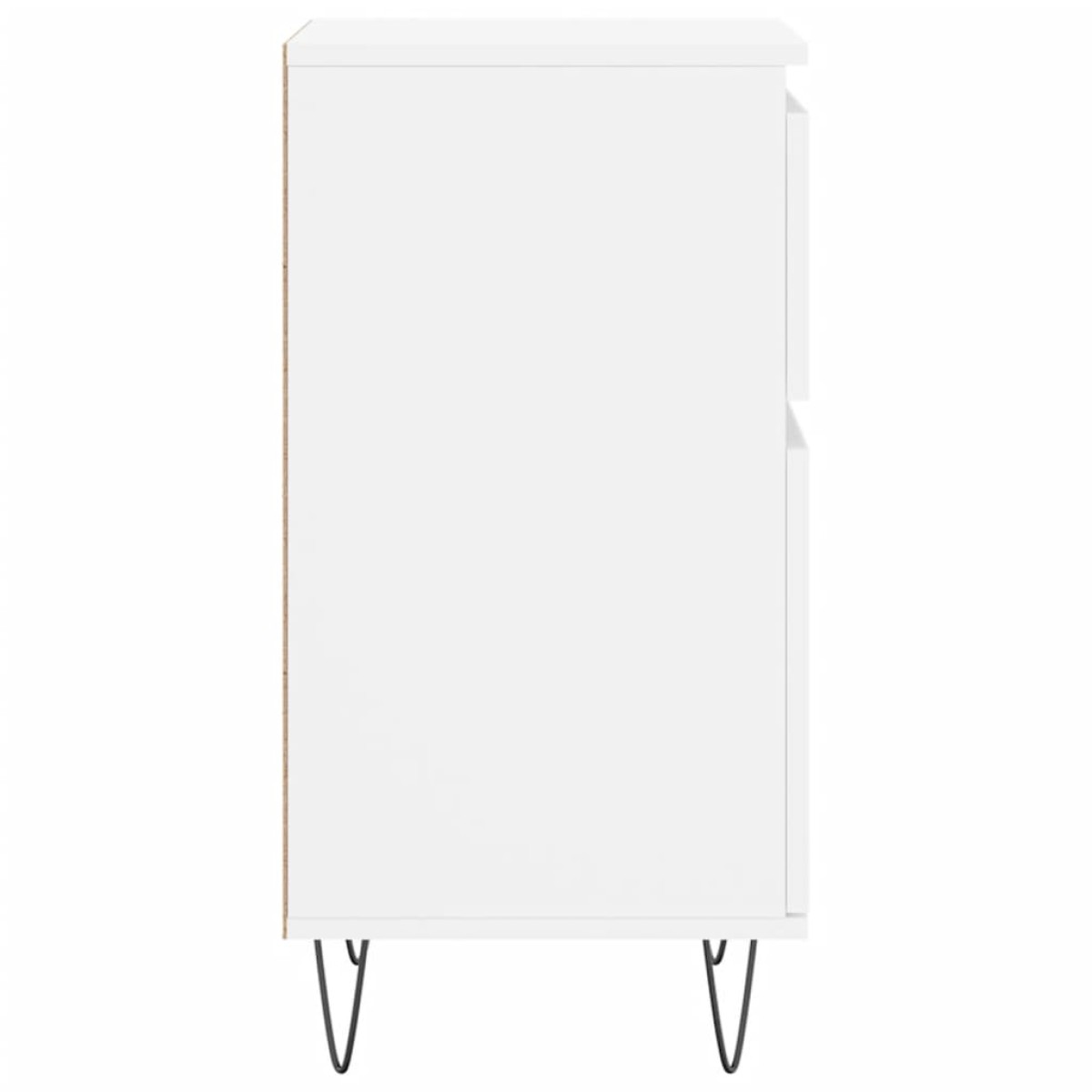 vidaXL Συρταριέρα Λευκή 40 x 35 x 70 εκ. από Επεξεργασμένο Ξύλο