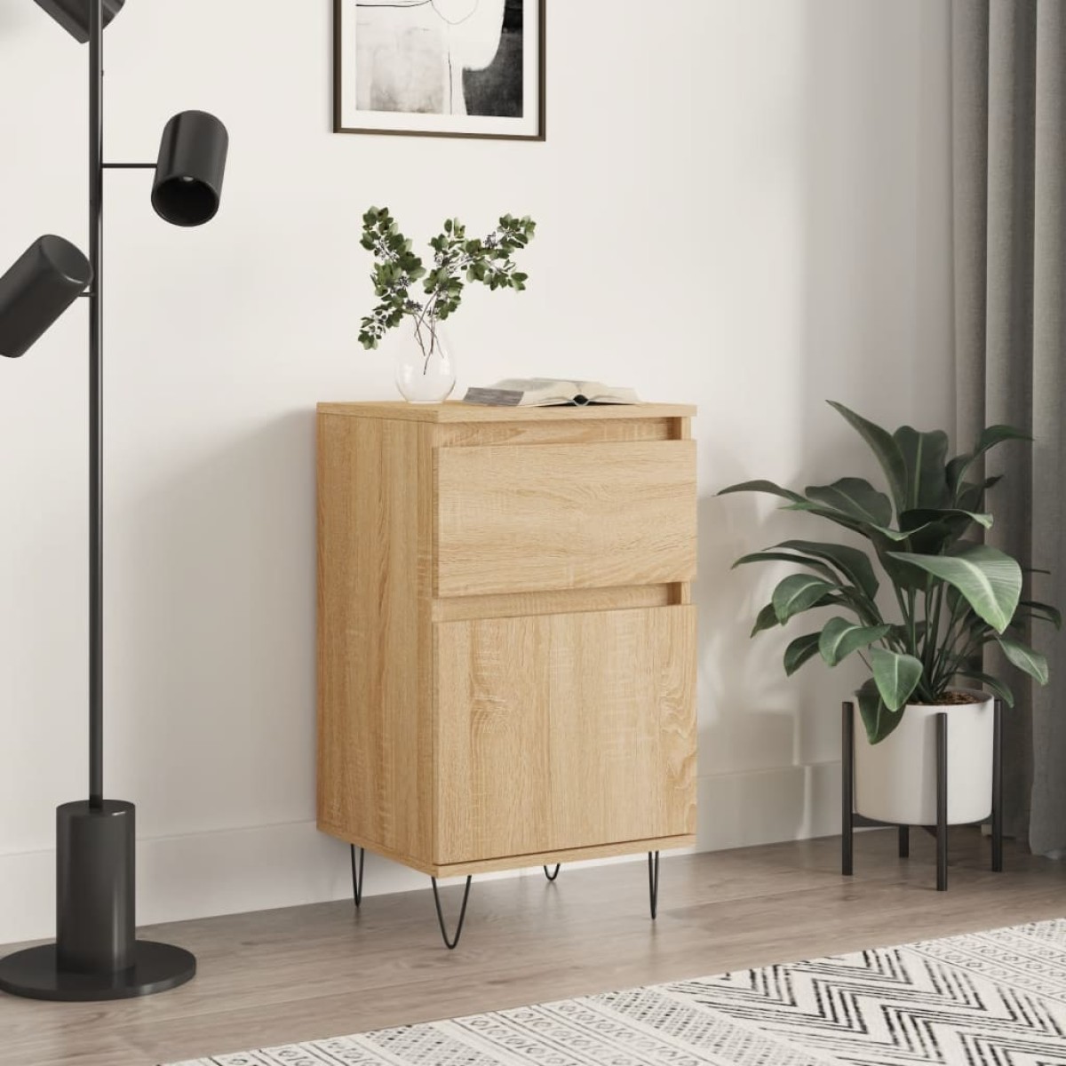 vidaXL Συρταριέρα Sonoma Δρυς 40 x 35 x 70 εκ. από Επεξεργασμένο Ξύλο