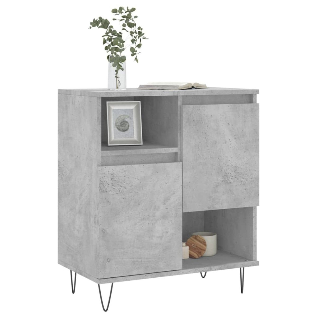 vidaXL Ντουλάπι Γκρι Σκυροδέματος 60x35x70 εκ. Επεξεργασμένο Ξύλο