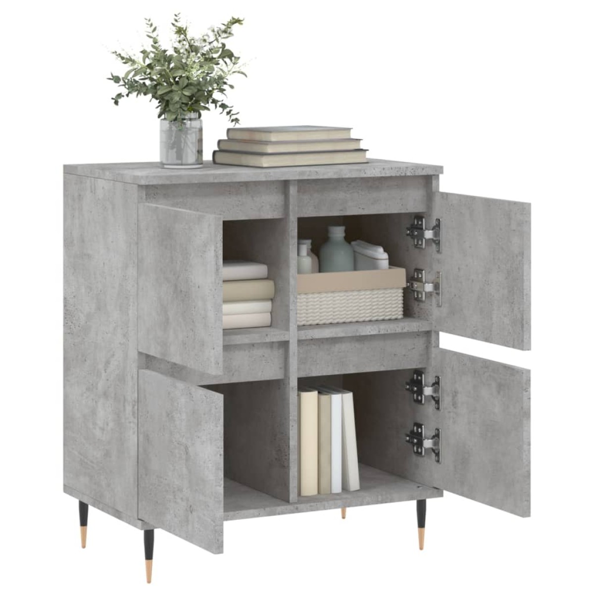 vidaXL Ντουλάπι Γκρι Σκυροδέματος 60x35x70 εκ. Επεξεργασμένο Ξύλο