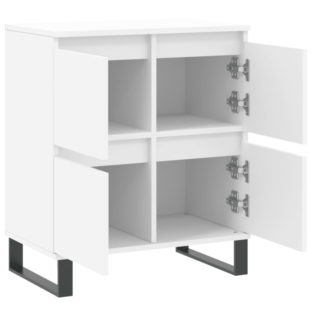 vidaXL Συρταριέρα Λευκή 60 x 35 x 70 εκ. από Επεξεργασμένο Ξύλο