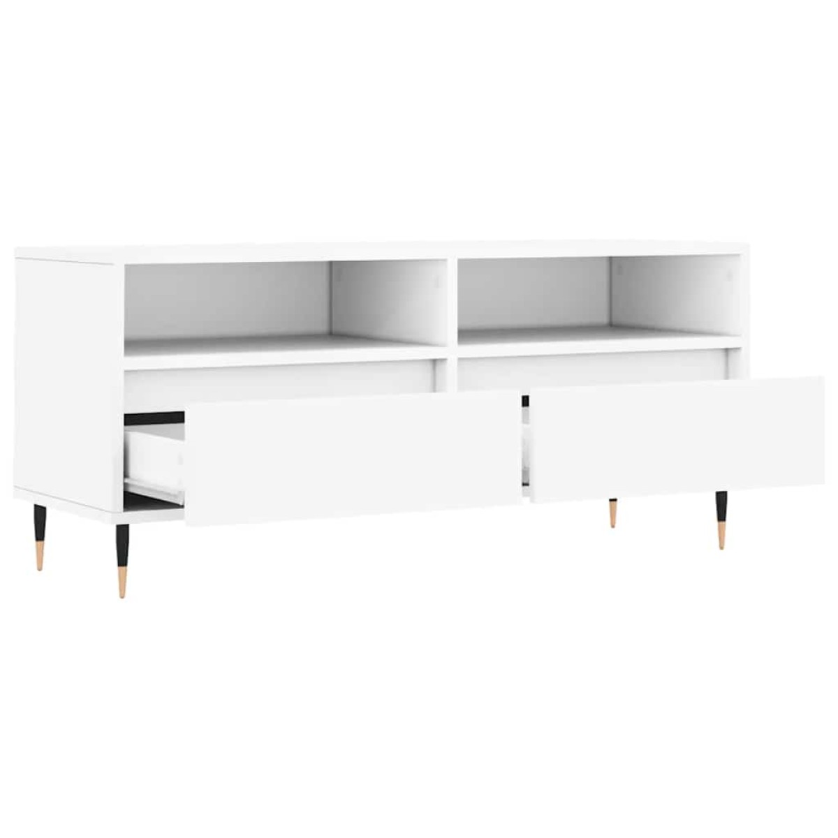vidaXL Έπιπλο Τηλεόρασης Λευκό 100x34,5x44,5 εκ. Επεξεργασμένο Ξύλο