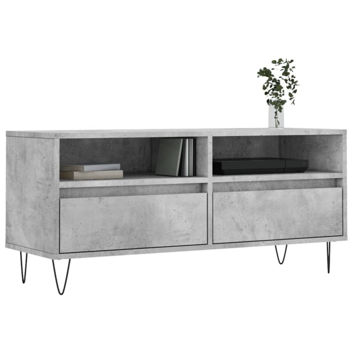 vidaXL Έπιπλο Τηλεόρασης Γκρι Σκυρ. 100 x 34,5 x 44,5 εκ. Επεξ. Ξύλο