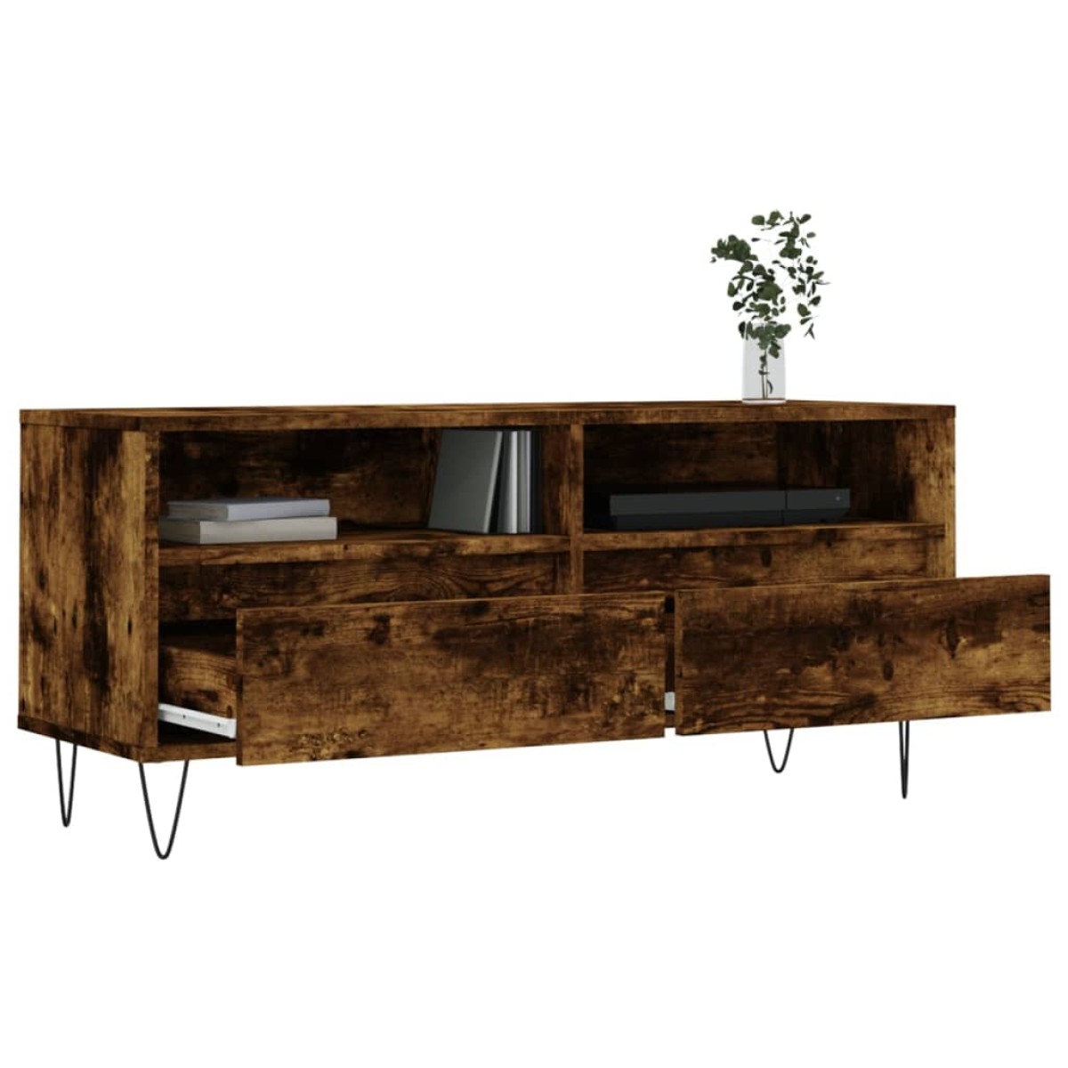 vidaXL Έπιπλο Τηλεόρασης Καπνιστή Δρυς 100x34,5x44,5 εκ. Επεξ. Ξύλο