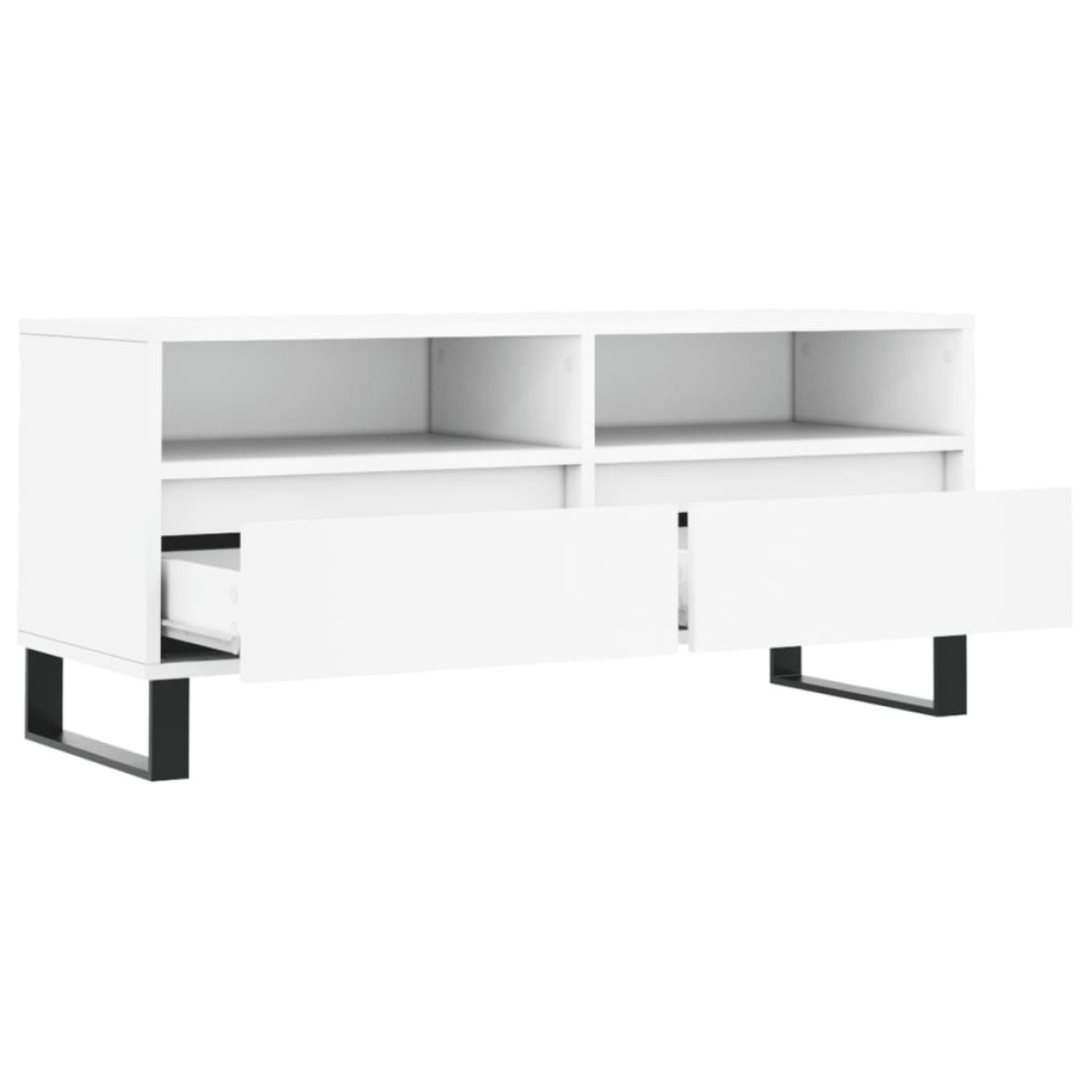 vidaXL Έπιπλο Τηλεόρασης Λευκό 100x34,5x44,5 εκ. Επεξεργασμένο Ξύλο