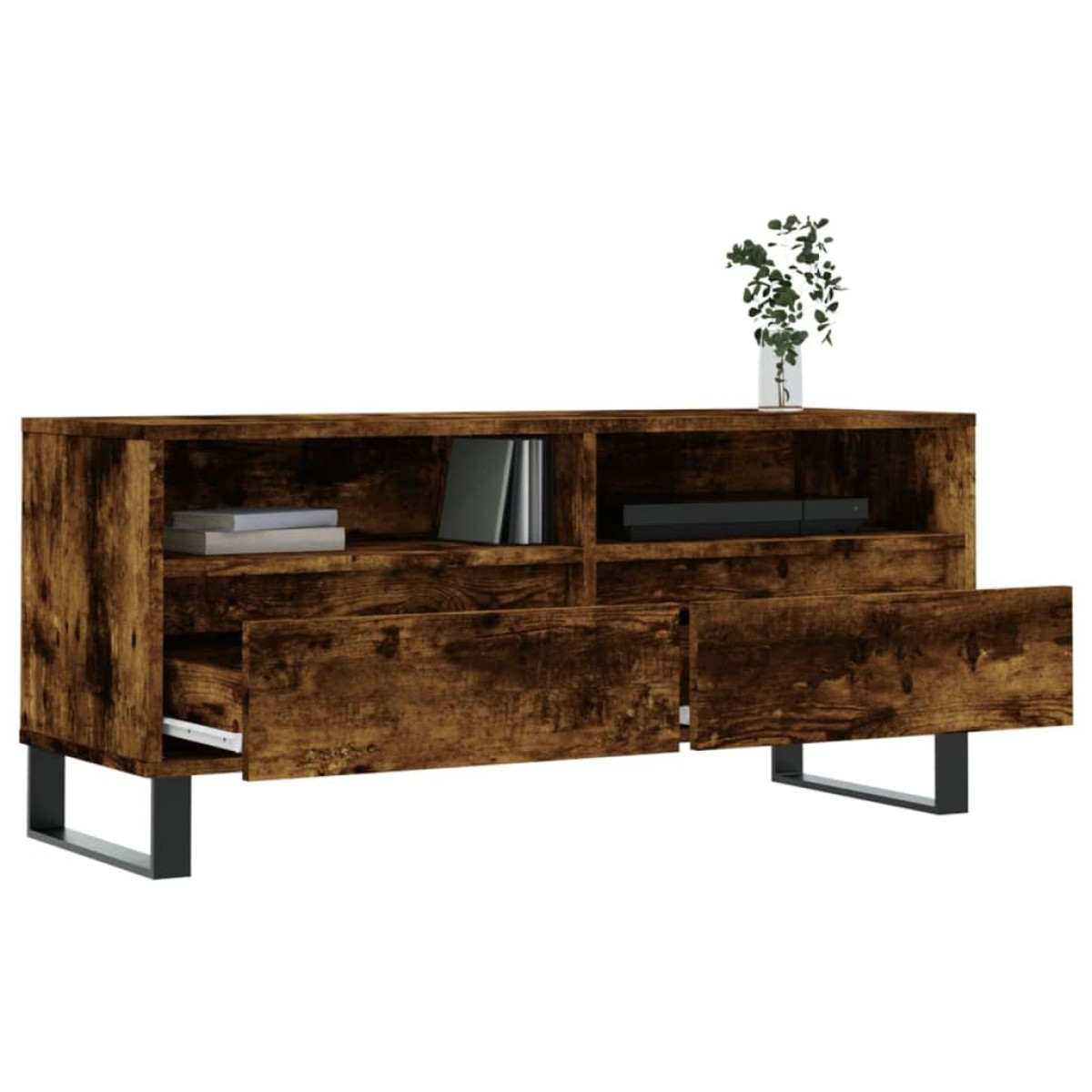 vidaXL Έπιπλο Τηλεόρασης Καπνιστή Δρυς 100x34,5x44,5 εκ. Επεξ. Ξύλο