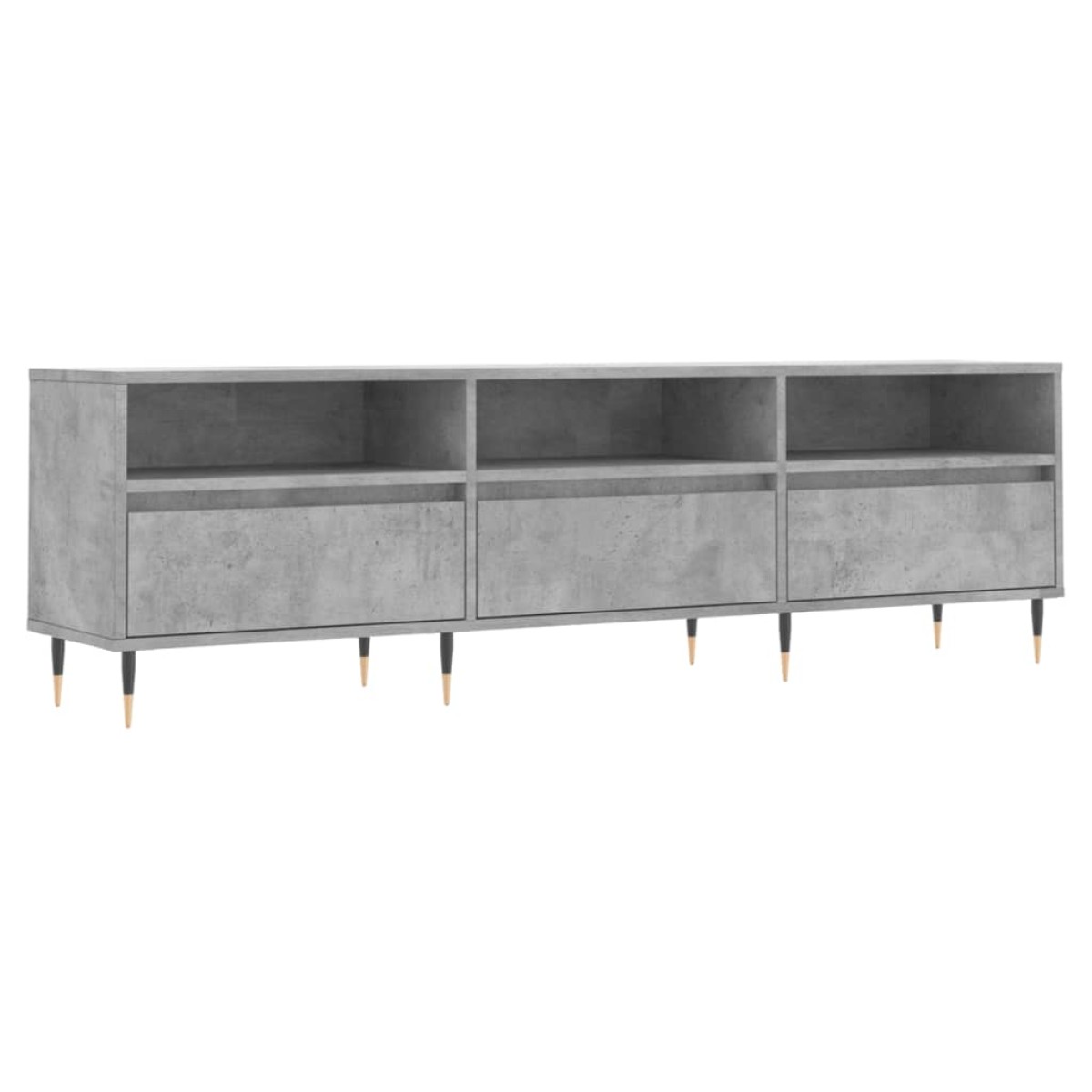 vidaXL Έπιπλο Τηλεόρασης Γκρι Σκυρ. 150x30x44,5 εκ. Επεξ. Ξύλο