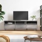 vidaXL Έπιπλο Τηλεόρασης Γκρι Sonoma 150x30x44,5 εκ. από Επεξεργ. Ξύλο