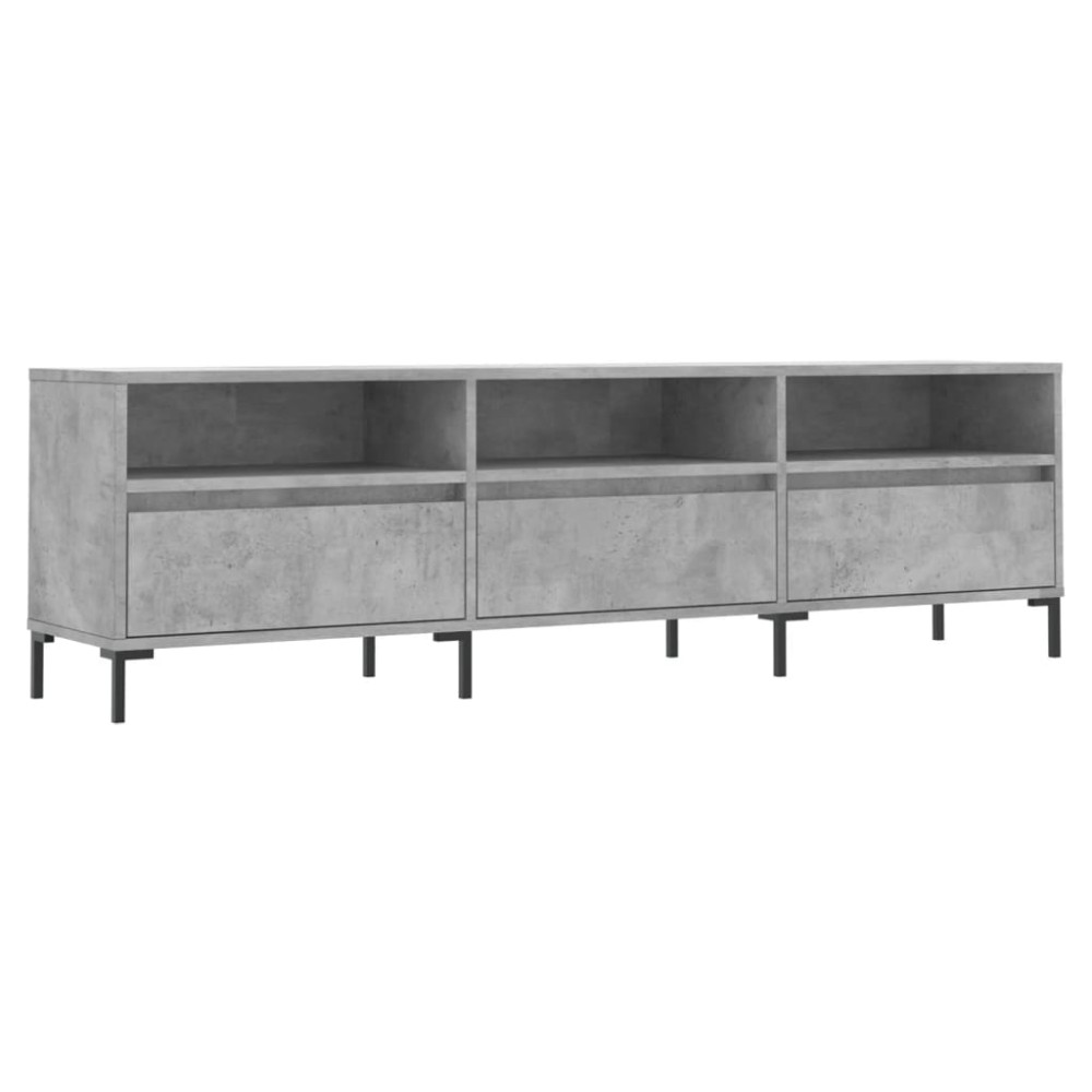 vidaXL Έπιπλο Τηλεόρασης Γκρι Σκυρ. 150x30x44,5 εκ. Επεξ. Ξύλο