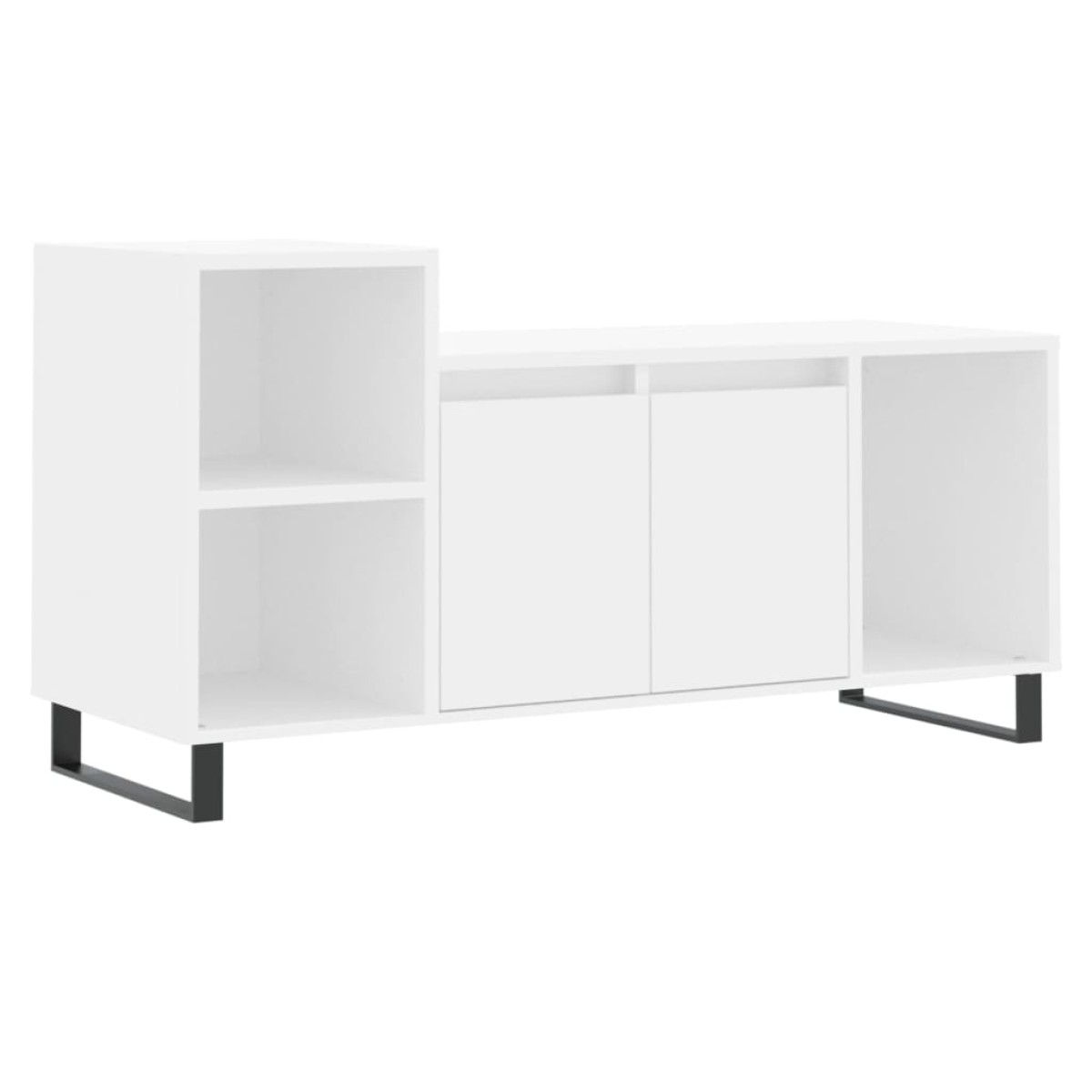 vidaXL Έπιπλο Τηλεόρασης Λευκό 100 x 35 x 55 εκ. Επεξεργασμένο Ξύλο