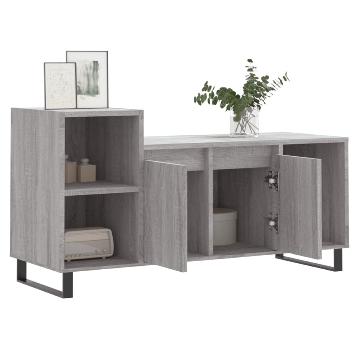vidaXL Έπιπλο Τηλεόρασης Γκρι Sonoma 100x35x55 εκ. από Επεξεργ. Ξύλο