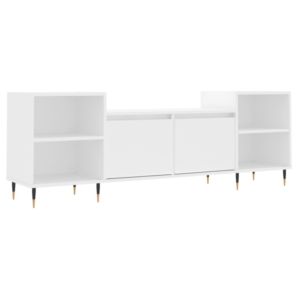 vidaXL Έπιπλο Τηλεόρασης Λευκό 160 x 35 x 55 εκ. Επεξεργασμένο Ξύλο