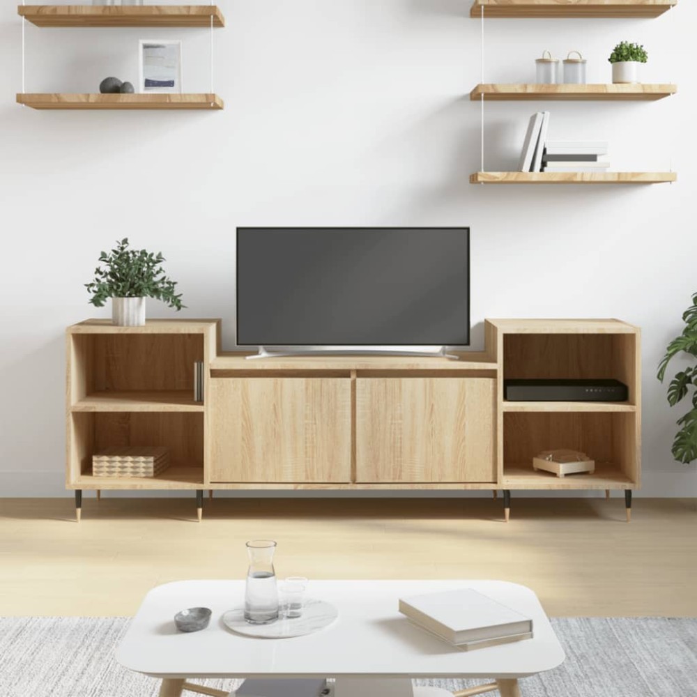 vidaXL Έπιπλο Τηλεόρασης Sonoma Δρυς 160x35x55 εκ. Επεξ. Ξύλο