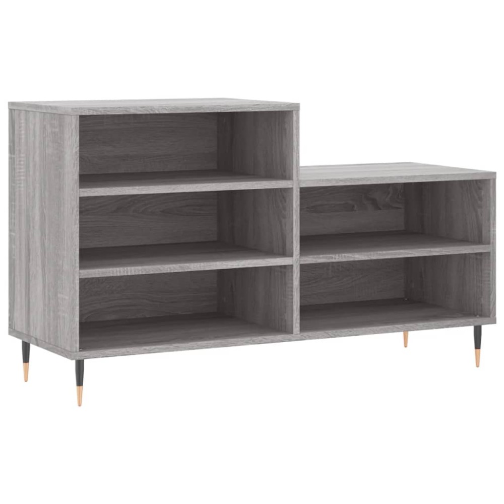 vidaXL Παπουτσοθήκη Γκρι Sonoma 102x36x60 εκ. από Επεξεργασμένο Ξύλο
