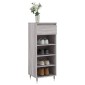 vidaXL Παπουτσοθήκη Γκρι Sonoma 40x36x105 εκ. από Επεξεργασμένο Ξύλο