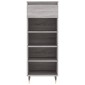 vidaXL Παπουτσοθήκη Γκρι Sonoma 40x36x105 εκ. από Επεξεργασμένο Ξύλο
