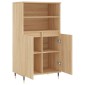 vidaXL Ντουλάπι Sonoma Δρυς 60 x 36 x 110 εκ. από Επεξεργασμένο Ξύλο