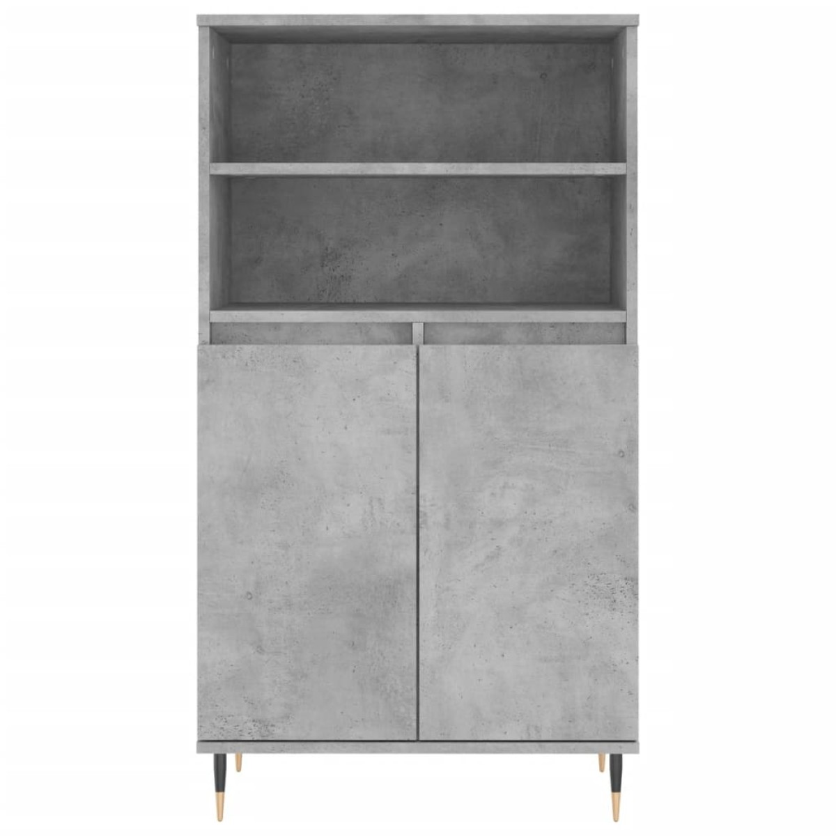 vidaXL Ντουλάπι Γκρι σκυροδέματος 60x36x110 εκ. από Επεξεργασμένο Ξύλο