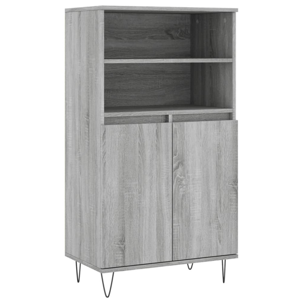vidaXL Ντουλάπι Γκρι Sonoma 60 x 36 x 110 εκ. από Επεξεργασμένο Ξύλο