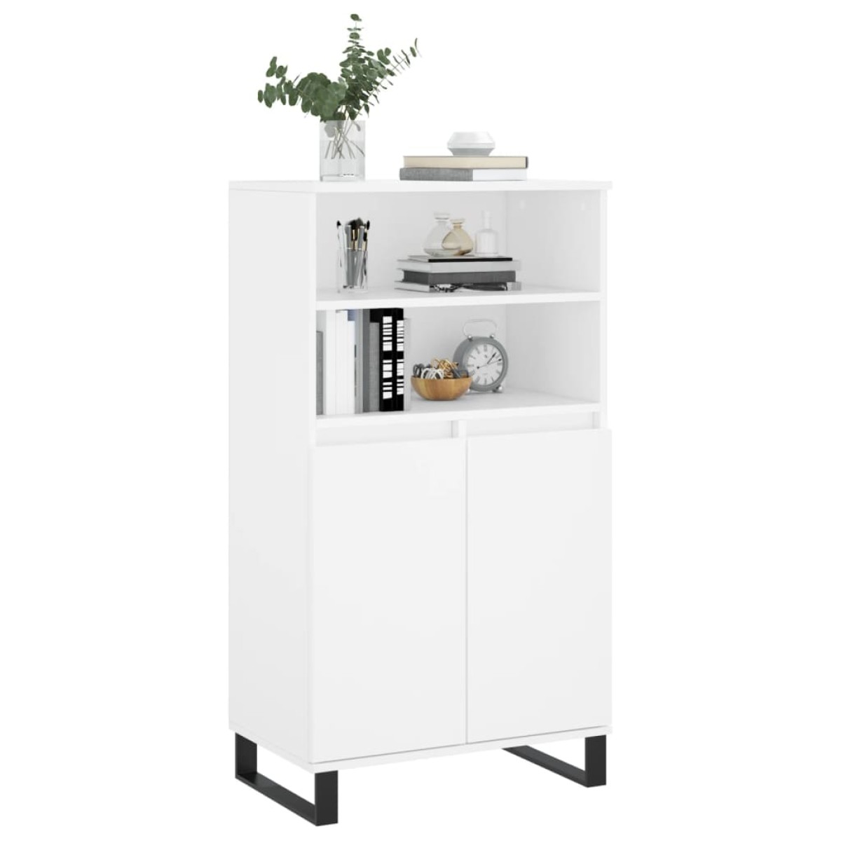vidaXL Ντουλάπι Λευκό 60 x 36 x 110 εκ. από Επεξεργασμένο Ξύλο