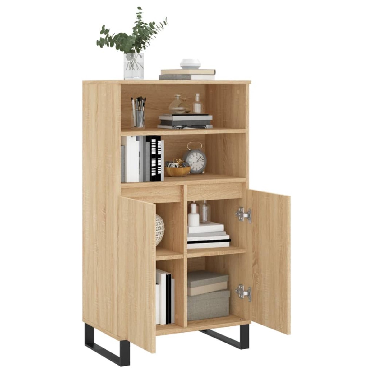 vidaXL Ντουλάπι Sonoma Δρυς 60 x 36 x 110 εκ. από Επεξεργασμένο Ξύλο