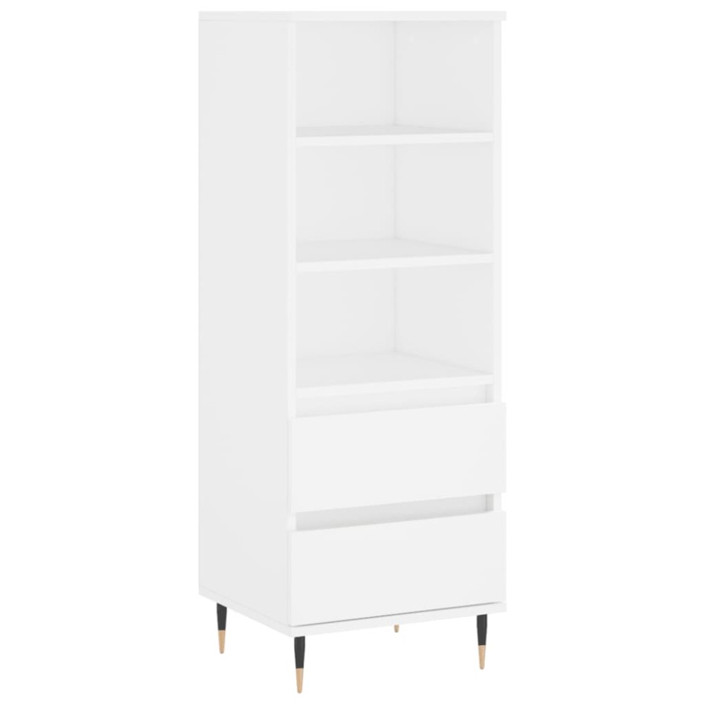 vidaXL Ντουλάπι Λευκό 40 x 36 x 110 εκ. από Επεξεργασμένο Ξύλο