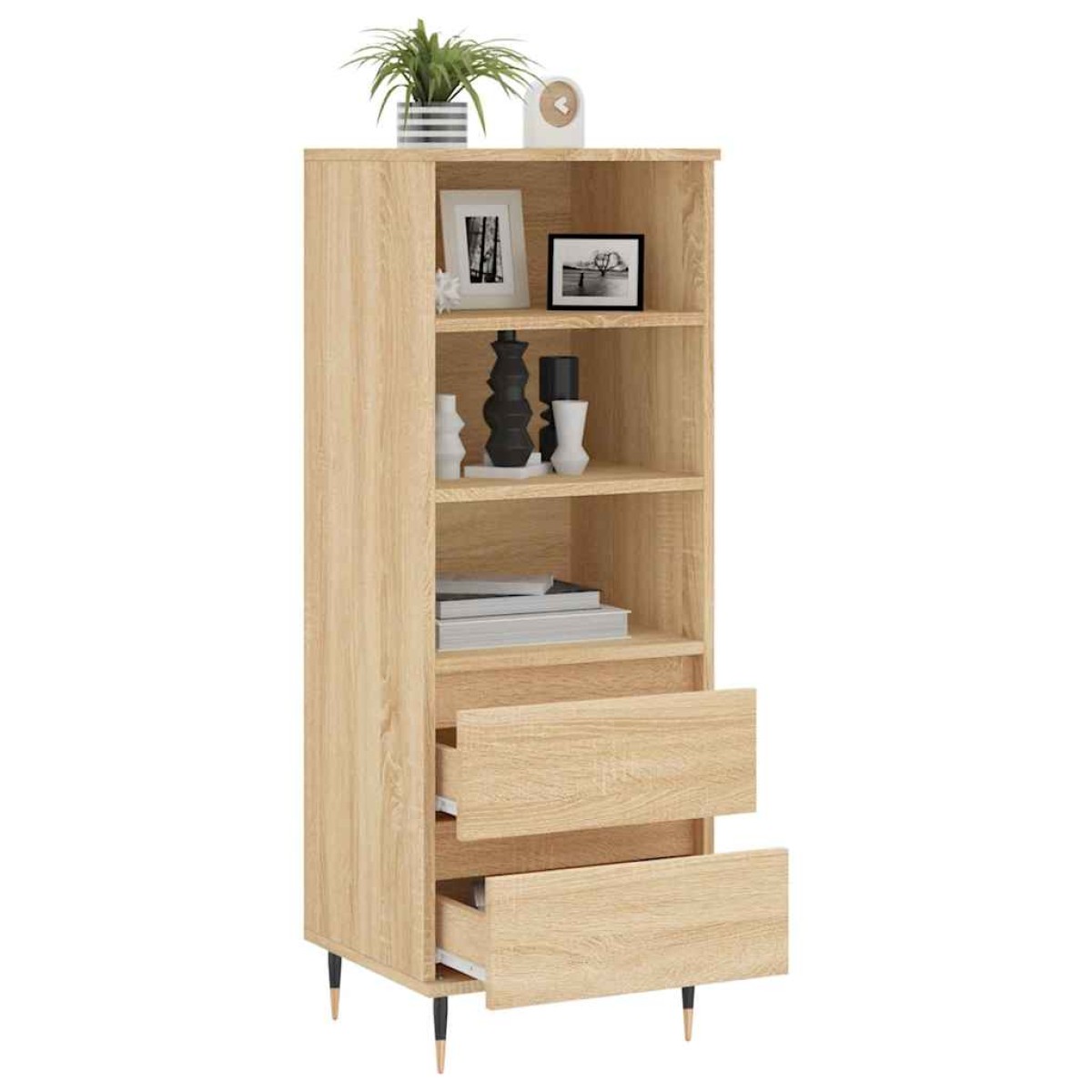 vidaXL Ντουλάπι Sonoma Δρυς 40x36x110 εκ. από Επεξεργασμένο Ξύλο